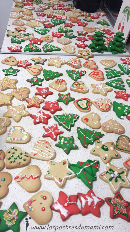 Galletas con glasa Navidad