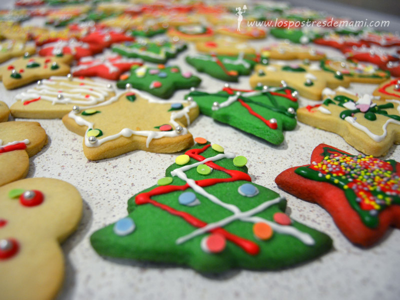 Galletas con glasa Navidad