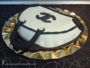 Tarta Fondant de bolso Chanel
