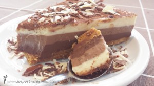 Tarta tres chocolates