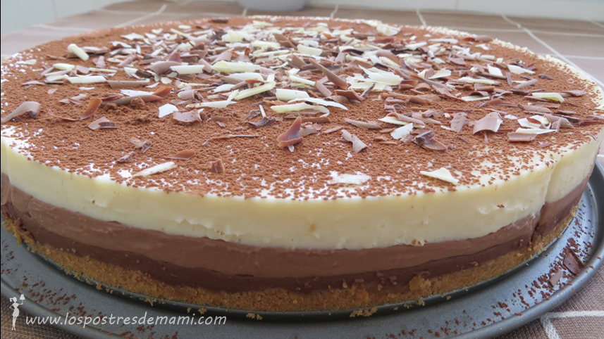 Tarta tres chocolates