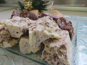 Turrón de chocolate blanco