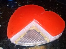 Tarta mousse de fresa