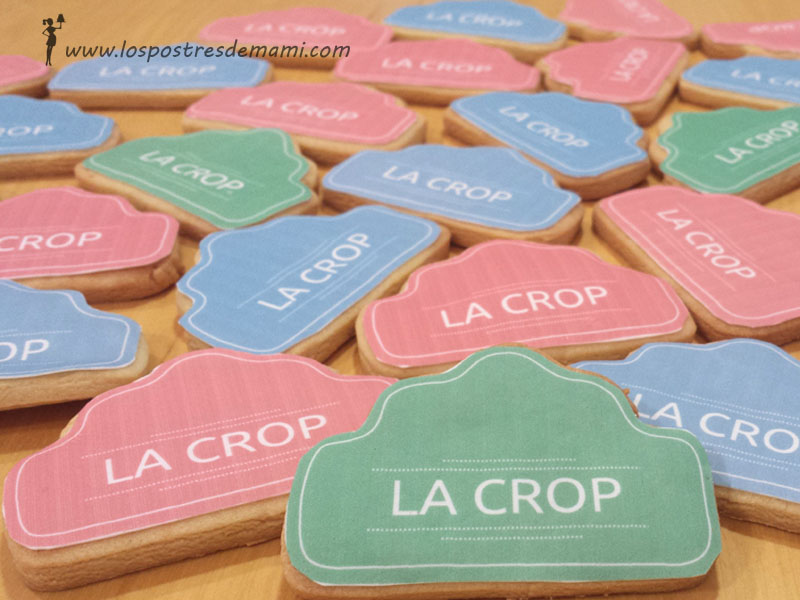 Galletas decoradas con papel de azucar