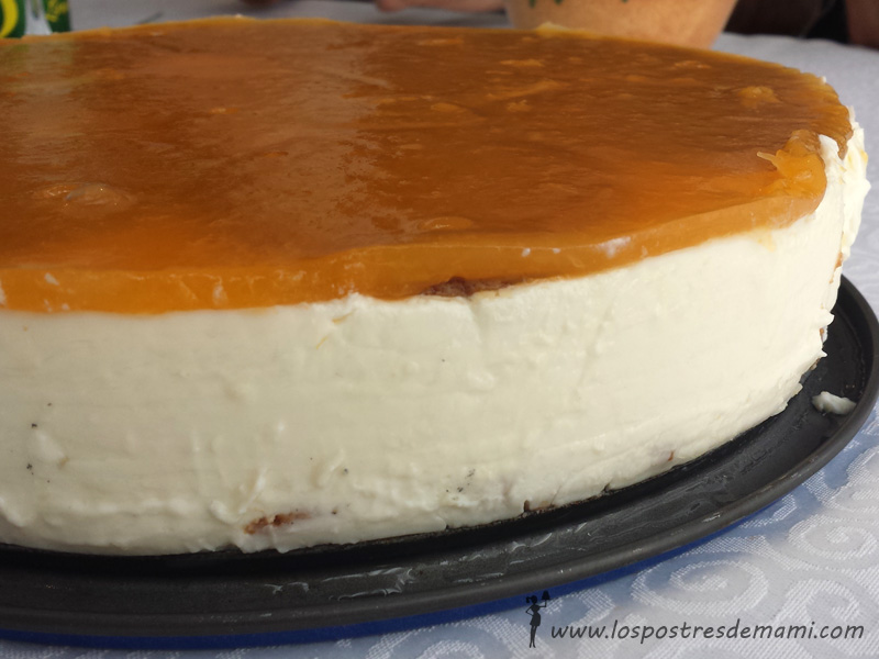 tarta de queso y nata